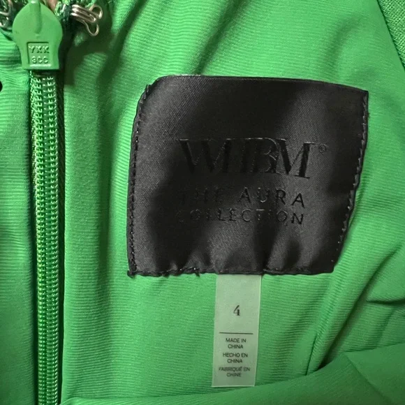 NWT - White House Black Market Vibrant “Amazon” Green Midi Sheath Aura Dress - Picture 4 of 4